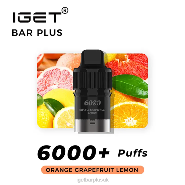 IGET Sale | Nicotine Free IGET Bar Plus Pod 6000 Puffs Orange Grapefruit Lemon IGET Sale | Nicotine Free IGET Bar Plus Pod 6000 Puffs Orange Grapefruit Lemon