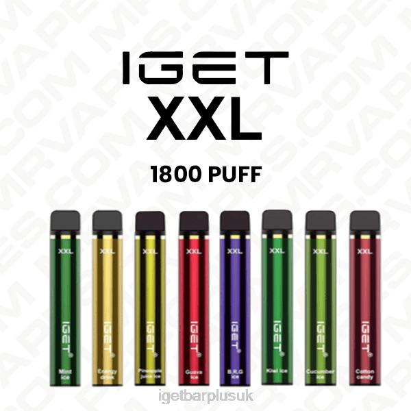 IGET Bar London | IGET XXL DISPOSABLE VAPE WHOLESALE (1800 PUFFS)