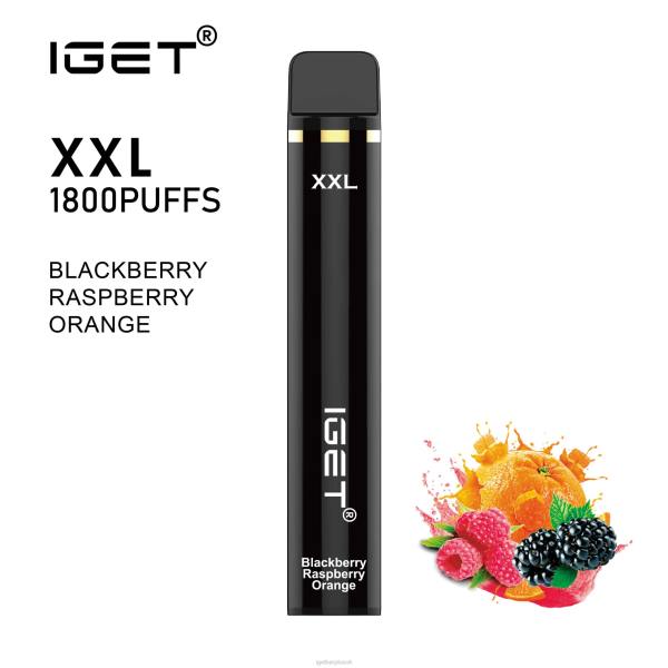 IGET Disposable Vape UK | IGET XXL Blackberry Raspberry Orange