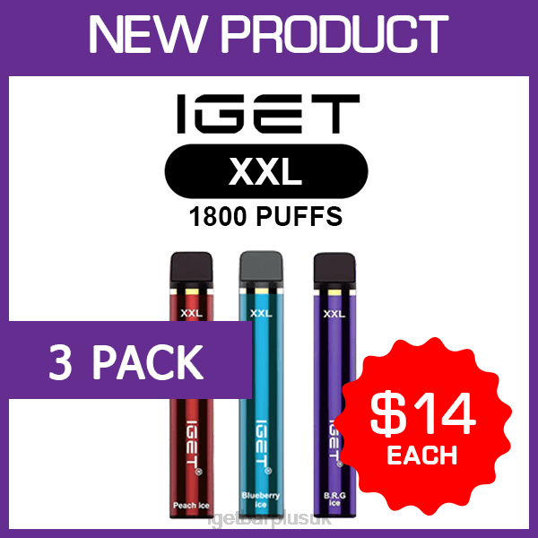 IGET Vape Discount | IGET XXL - 1800 PUFFS - 3 PACK