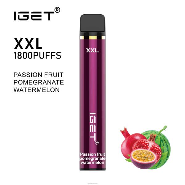 IGET Vape Discount | IGET XXL Passion Fruit Pomegranate Watermelon