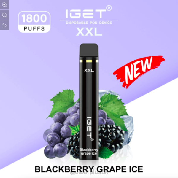 IGET Vape London | IGET XXL - 1800 PUFFS Blackberry Grape Ice