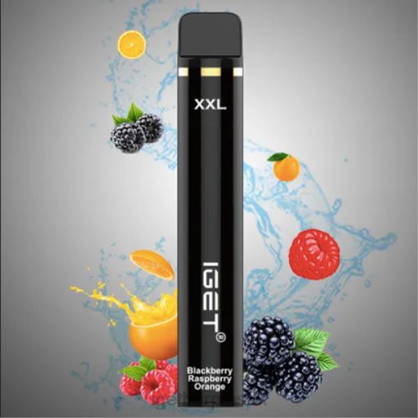 IGET Vape UK | IGET XXL - 1800 PUFFS Blackberry Raspberry Orange