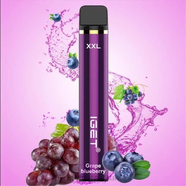 Online IGET Vapes | IGET XXL - 1800 PUFFS Grape Blueberry