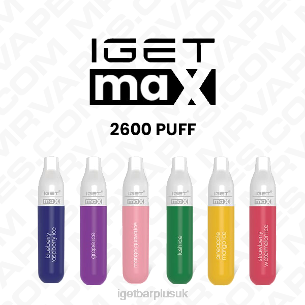 Online IGET Vapes | IGET MAX DISPOSABLE VAPE WHOLESALE (2300 PUFFS)