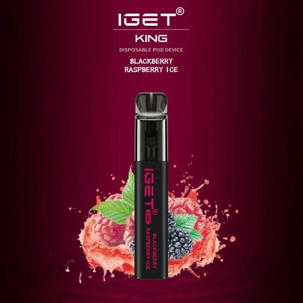 IGET Bar UK | IGET KING - 2600 PUFFS Blackberry Raspberry Ice