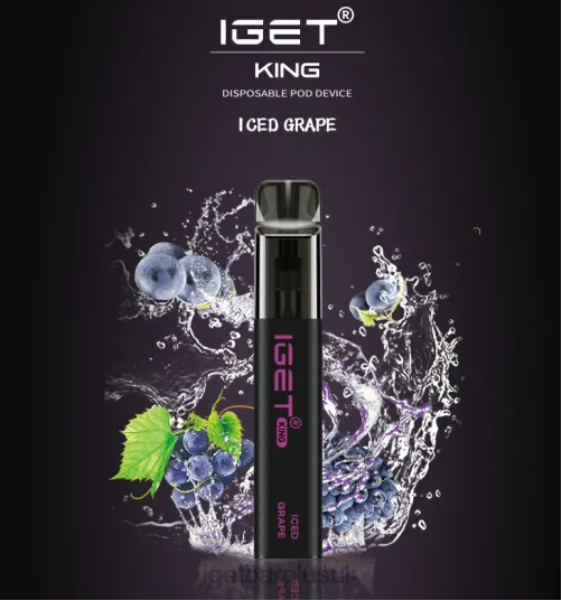 IGET Bar Vape UK | IGET KING - 2600 PUFFS Iced Grape