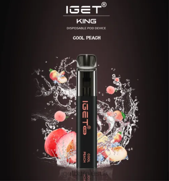 IGET Disposable Vape UK | IGET KING - 2600 PUFFS Cool Peach