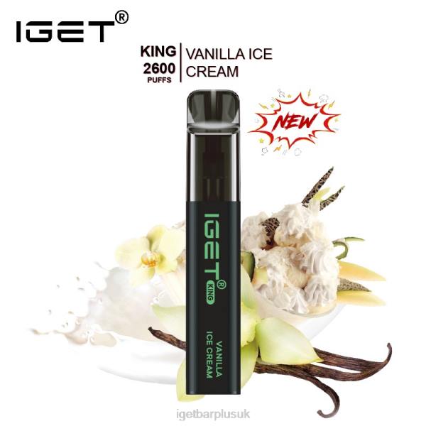 IGET Vape UK | IGET KING - 2600 PUFFS Vanilla Ice Cream