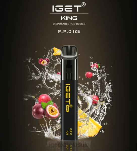IGET Vape UK | IGET KING P.P.C. - 2600 PUFFS Passionfruit Pineapple Cranberry Ice IGET Vape UK | IGET KING P.P.C. - 2600 PUFFS Passionfruit Pineapple Cranberry Ice