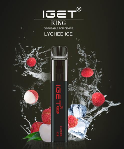 IGET Vapes UK Wholesale | IGET KING - 2600 PUFFS Lychee Ice