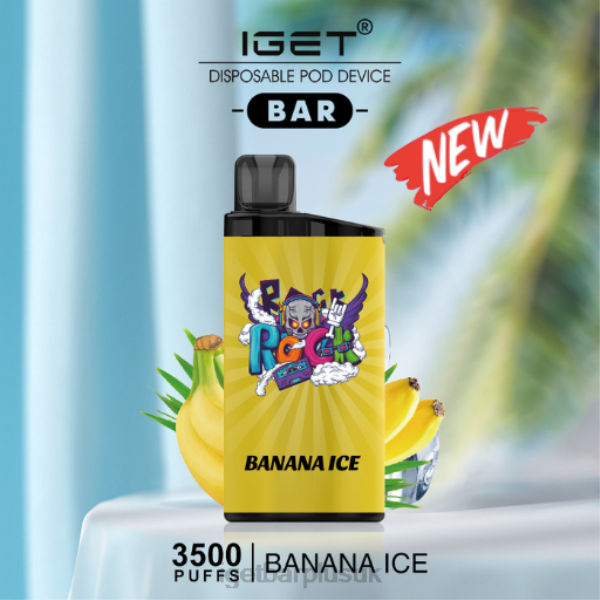 IGET Bar Vape UK | IGET BAR - 3500 PUFFS Banana Ice