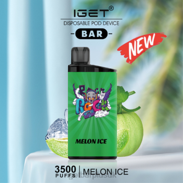 IGET Disposable Vape UK | IGET BAR - 3500 PUFFS Melon Ice