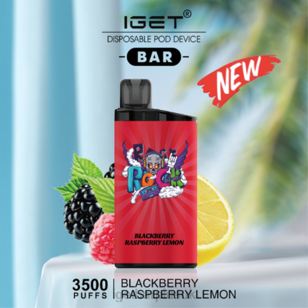 IGET Vape Discount | IGET BAR - 3500 PUFFS Blackberry Raspberry Lemon