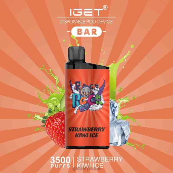 IGET Vape London | IGET BAR - 3500 PUFFS Strawberry Kiwi Ice