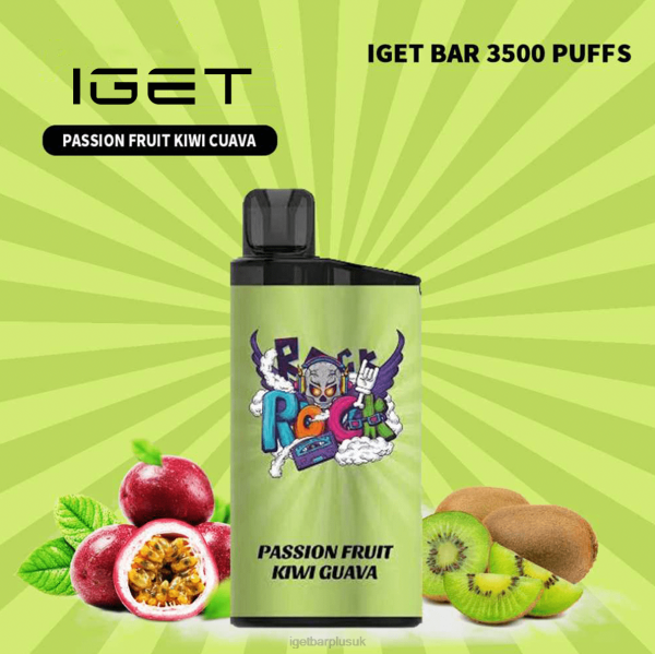 IGET Vape UK | IGET BAR - 3500 PUFFS Passionfruit Kiwi Guava