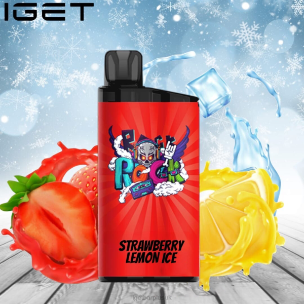 IGET Vape UK | IGET BAR - 3500 PUFFS Strawberry Lemon Ice