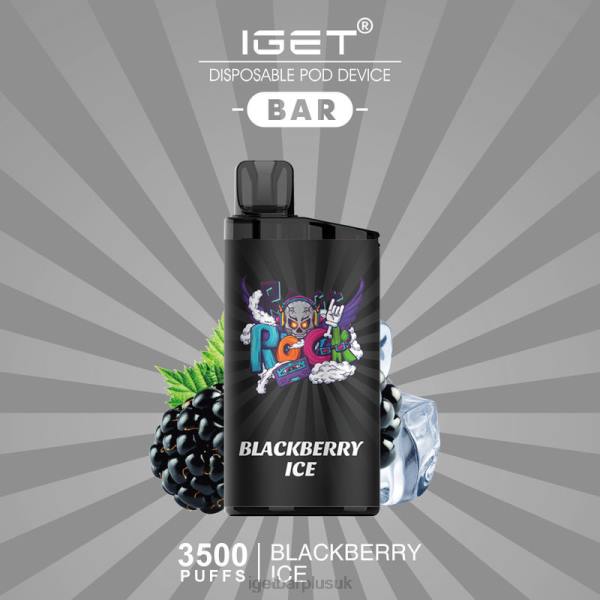 IGET Vapes UK Wholesale | IGET BAR - 3500 PUFFS Blackberry Ice