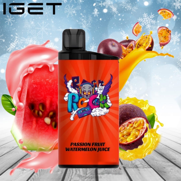 Online IGET Vapes | IGET BAR - 3500 PUFFS Passionfruit Watermelon Juice