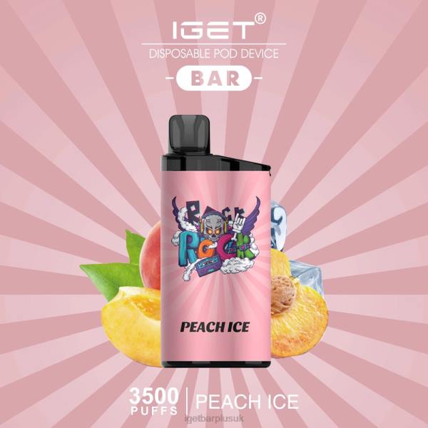 Online IGET Vapes | IGET BAR - 3500 PUFFS Peach Ice