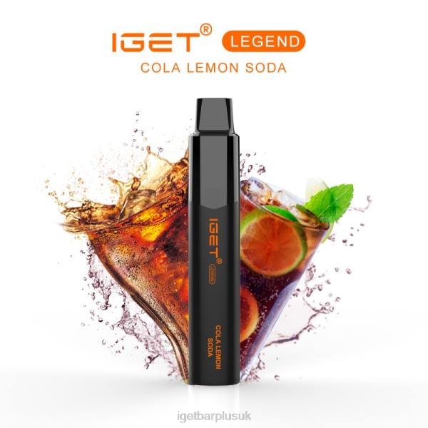 IGET Bar UK | IGET LEGEND - 4000 PUFFS Cola Lemon Soda