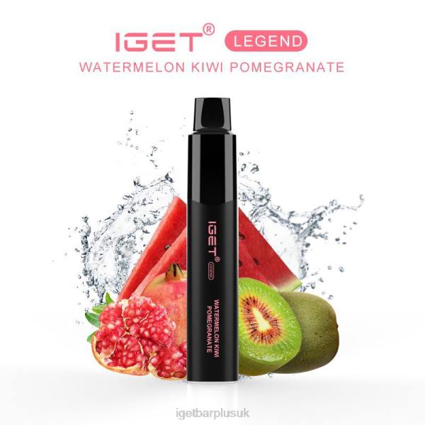 IGET Disposable Vape UK | IGET LEGEND - 4000 PUFFS Watermelon Kiwi Pomegranate IGET Disposable Vape UK | IGET LEGEND - 4000 PUFFS Watermelon Kiwi Pomegranate