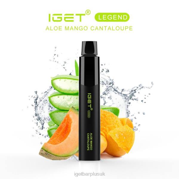 IGET Vape London | IGET LEGEND - 4000 PUFFS Aloe Mango Cantaloupe