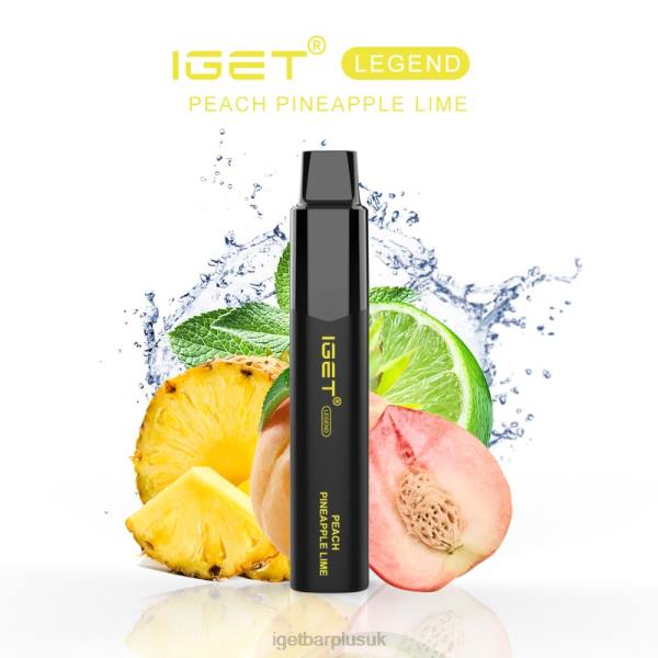 IGET Vape London | IGET LEGEND - 4000 PUFFS Peach Pineapple Lime