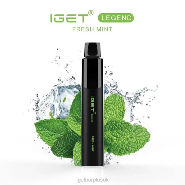 IGET Vape UK | IGET LEGEND - 4000 PUFFS Fresh Mint Ice