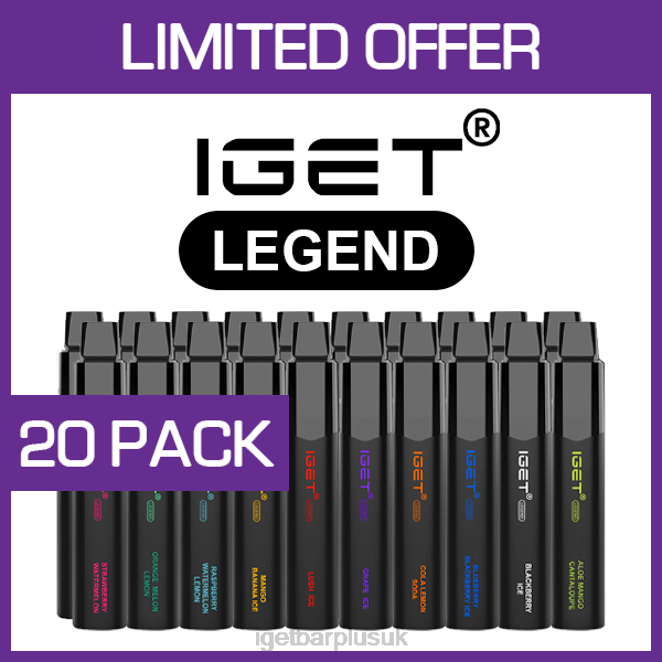 Online IGET Vapes | IGET LEGEND - 4000 PUFFS - 20 PACK