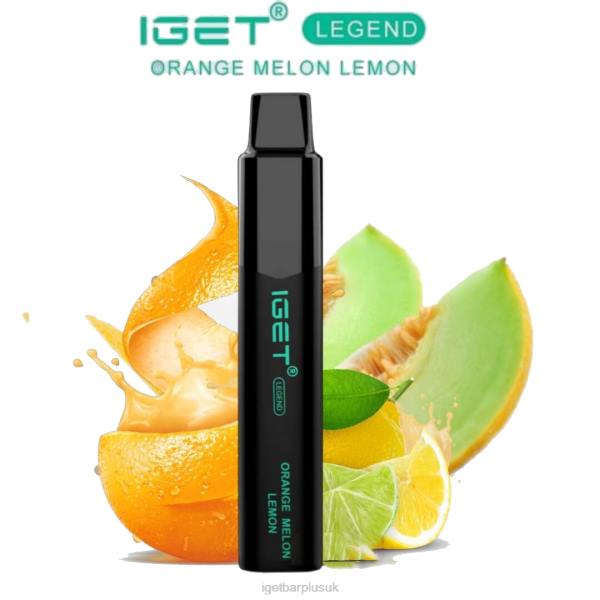 Online IGET Vapes | IGET LEGEND - 4000 PUFFS Orange Melon Lemon