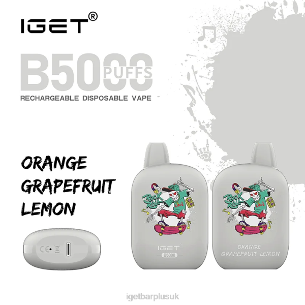 IGET Vape Discount | IGET B5000 Orange Grapefruit Lemon