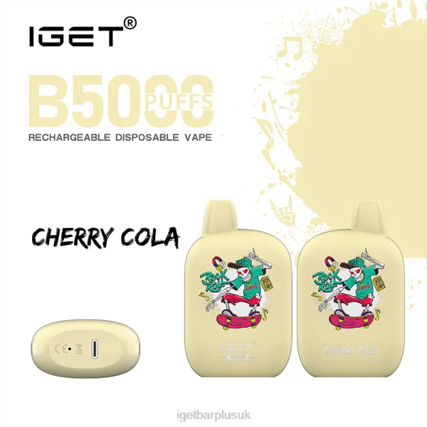 IGET Vapes UK Wholesale | IGET B5000 Cherry Cola