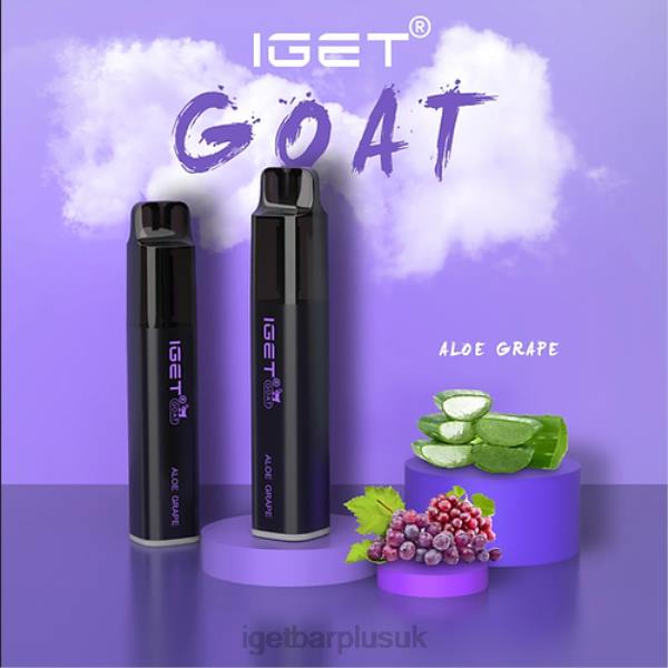 IGET Bar UK | IGET GOAT - 5000 PUFFS Aloe Grape