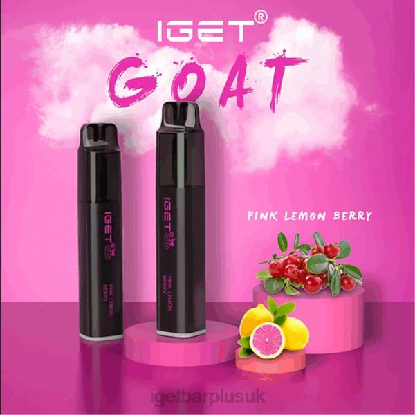 IGET Bar UK | IGET GOAT - 5000 PUFFS Pink Lemon Berry