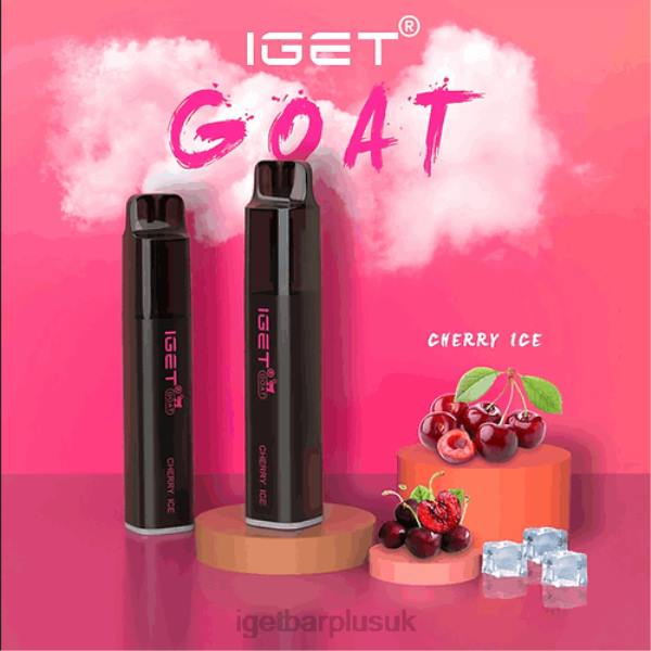 IGET Vape UK | IGET GOAT - 5000 PUFFS Cherry Ice