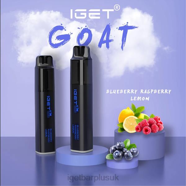 Online IGET Vapes | IGET GOAT - 5000 PUFFS Blueberry Raspberry Lemon