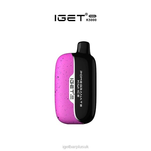 IGET Bar London | IGET MOON - 5000 PUFFS Pomegranate Kiwi Ice