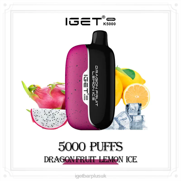 IGET Sale | IGET Moon 5000 Puffs Dragon Fruit Lemon Ice