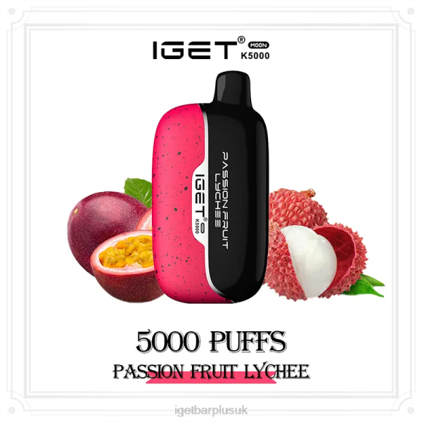 IGET Sale | IGET Moon 5000 Puffs Passion Fruit Lychee