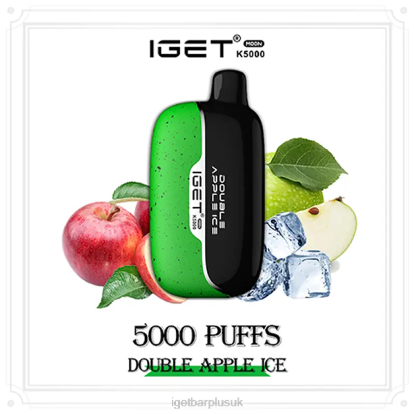 IGET Vape Discount | IGET Moon 5000 Puffs Double Apple Ice