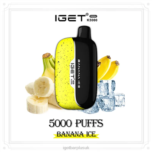 IGET Vape UK | IGET Moon 5000 Puffs Banana Ice