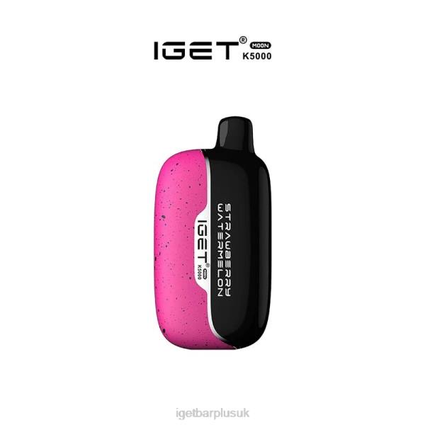 Online IGET Vapes | IGET MOON - 5000 PUFFS Strawberry Watermelon