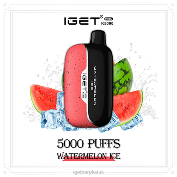 Online IGET Vapes | IGET Moon 5000 Puffs Watermelon Ice