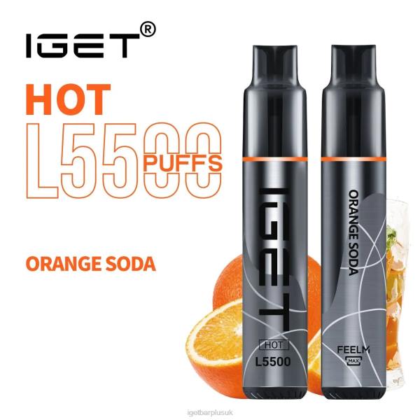 IGET Bar London | IGET HOT - 5500 PUFFS Orange Soda