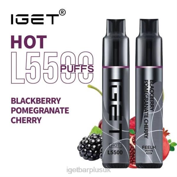 IGET Bar UK | IGET HOT - 5500 PUFFS Blackberry