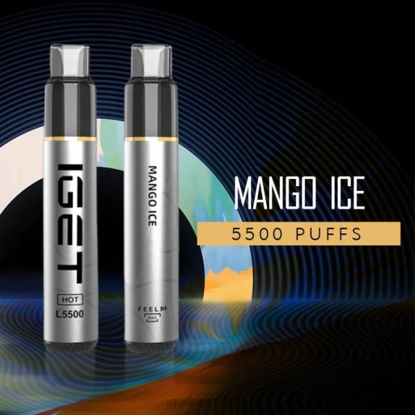 IGET Bar UK | IGET HOT - 5500 PUFFS Mango Ice