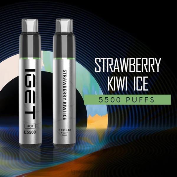 IGET Vape Discount | IGET HOT - 5500 PUFFS Strawberry Kiwi Ice