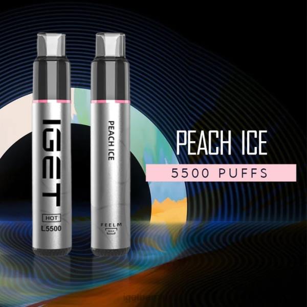 IGET Vape UK | IGET HOT - 5500 PUFFS Peach Ice