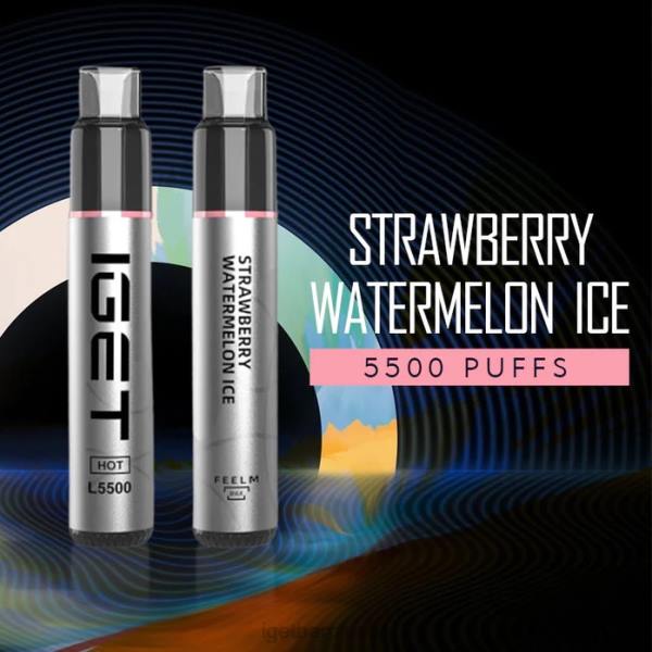 IGET Vape UK | IGET HOT - 5500 PUFFS Strawberry Watermelon Ice